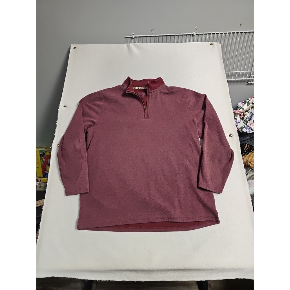 Pendleton Sweater  Red 1/4‎ Zip Pullover Long Sleeve Mens XXL